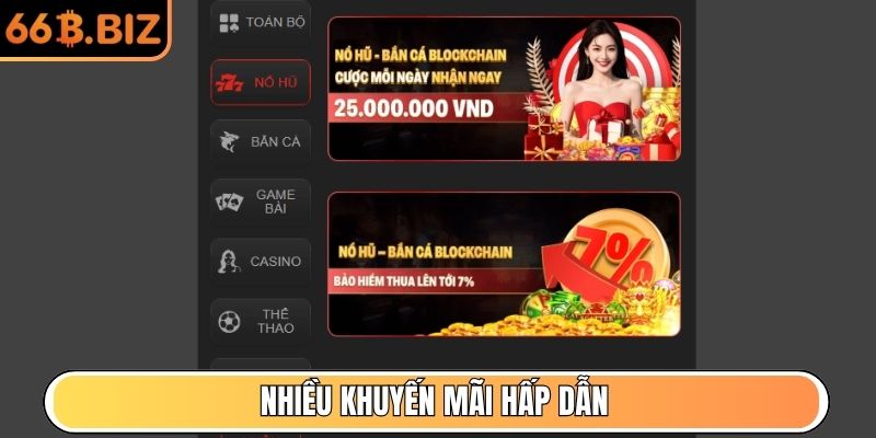 Nhiều khuyến mãi hấp dẫn