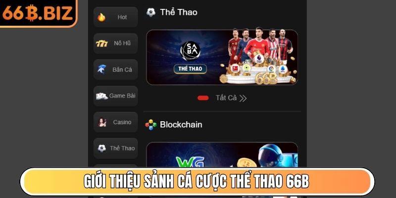Giới thiệu sảnh cá cược Thể Thao 66B